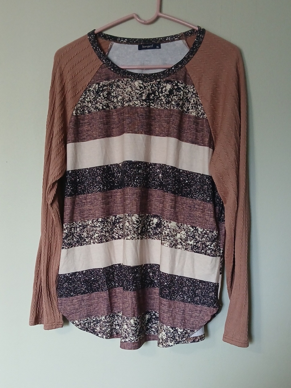 Pattern Long Sleeve Top by Sampeel Size XL